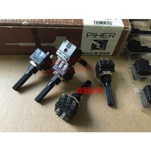 Original new 100% precision single potentiometer with switch 4K7 axis length 32mm total height 46mm