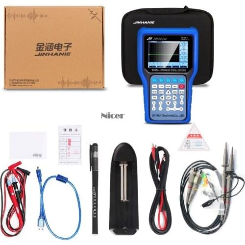 NEW Handheld Oscilloscope 1/2 Channels 250/500 MSa/s 50/70/80MHz 8bits Portable Oscilloscope Jinhan JDS3051A JDS3072E JDS3082A