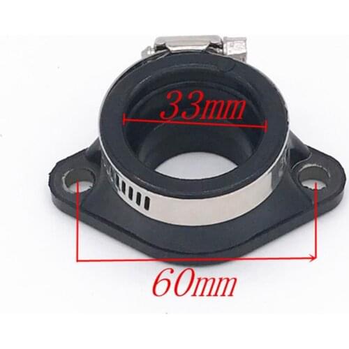 Durable Rubber Universal Carburetor Intake Adapter Flange For Scooters Go-Kart