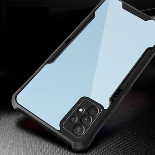 Transparent Airbag Acrylic TPU Bumper Cover Case On For Samsung Galaxy A32 A 32 4G 5G 2021 gala a32 Armor Shockproof Coque Funda