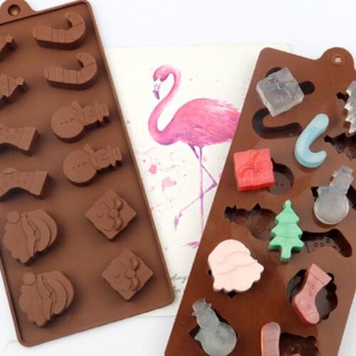 Christmas shape design Cookie Shaping Decorating Baking Trays Xmas Chocolate Mold Gingerbread Man Christmas Candy Mould