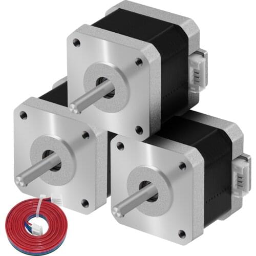 3Pcs a lot Nema17 Stepper Motor 42 motor Nema 17 motor 42BYGH 1.5A 38mm 17HS4401 motor 4-lead for 3D printer CNC