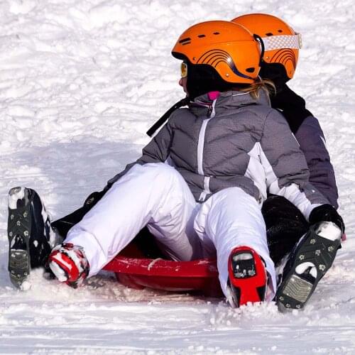 Studs Anti-Skid Snow Climbing Shoe Spikes Ice Grips Cleats Crampons Ice Non-Slip Overshoes Winter Climbing Anti Slip Shoes Cover