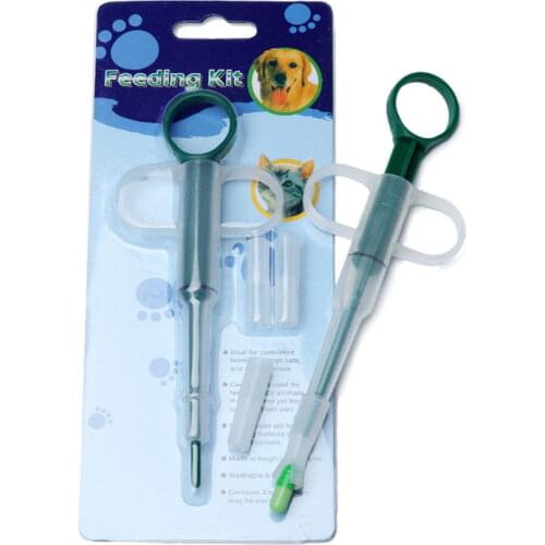 Pet Animal Tube Feeder Tools Pet Dog Cat Medicine Syringe Tablet Pill Gun Piller Push Dispenser Medicine Water Milk Syringe 2020