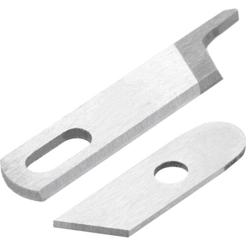 Steel Sewing Machine Upper Knife (#550449)+Lower Knife (#412585)Blade Knife Overlock Knife fit for Singer 14CG744 Sewing Machine