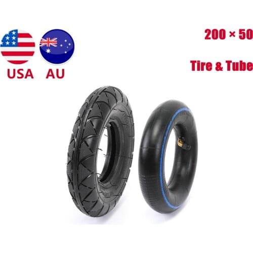 TDPRO 200x50 (8"x2") Motorcycle Scooter Tire&Inner Tube Razor E100 E150 E200 eSpark Crazy Cart Pit Bike Wheel Karting New Tires