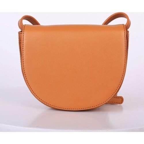 WOONAM New Purse Phone Holder Women Small Handbag Top Hide Natural Cowhide Leather Mini Saddle Crossbody Shoulder Bag GB072419