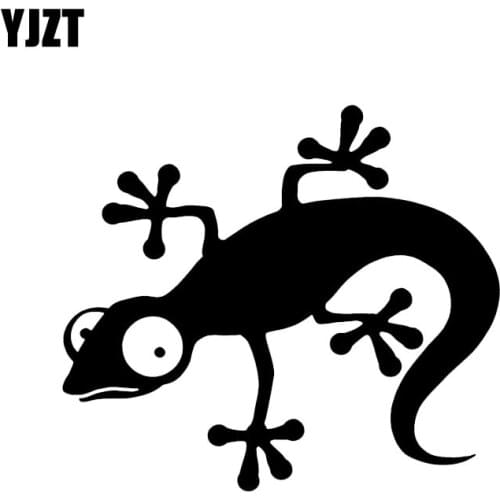 YJZT 14.3*12.6CM Coolest Lizard Chameleon Gecko Decor Car Stickers High Quality Vinyl C12-1147