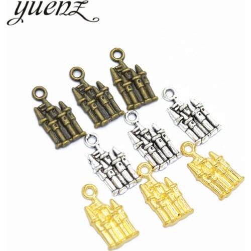 YuenZ 15pcs Antique Silver color house Charms Pendant For DIY Jewelry Making Finding 20*10mm E12