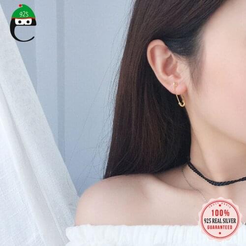 ElfoPlataSi 100% 925 Solid Real Sterling Silver Paper Stud Earrings For 2019 Women Girls Friend Kid Lady Gift ED303