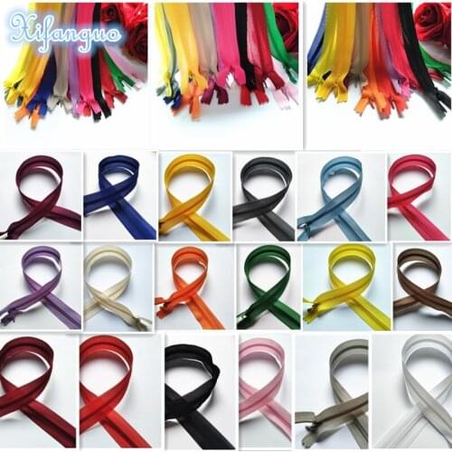 10pcs 3# silk hidden zipper 55 cm (22 inches) custom sewing process multi-color optional