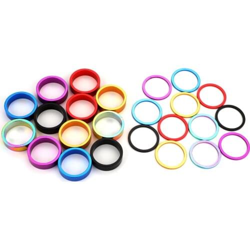 2/10mm Bike Headset Spacers Bicycle Fork Washer Aluminum Alloy Handlebar Raise Ring 4pcs Cycling Accessories