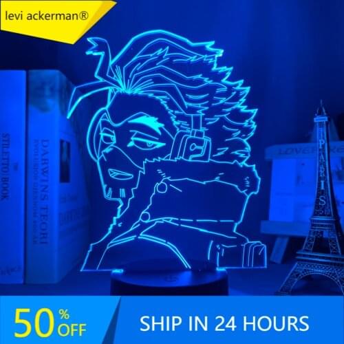 Anime 3d Lamp Hawks My Hero Academia for Bedroom Decor Birthday Gift Manga Gadget My Hero Academia Keigo Takami Light