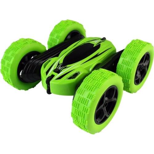 Remote control stunt double-sided flip car with light 2.4 g children charging deformed toy car