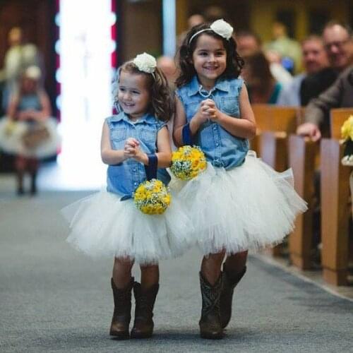 White tulle kids children girl tutu skirt toddler baby mini costume ball gown party ballet dance wedding pettiskirt kids