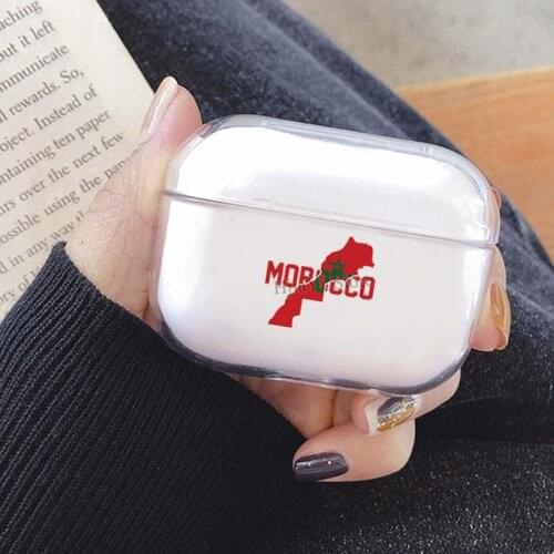 Morocco Flag Coat Of Arms Cover For AirPods Pro 3 Air Pods Case Earphone Accessories TPU Protector Airpods3 Case