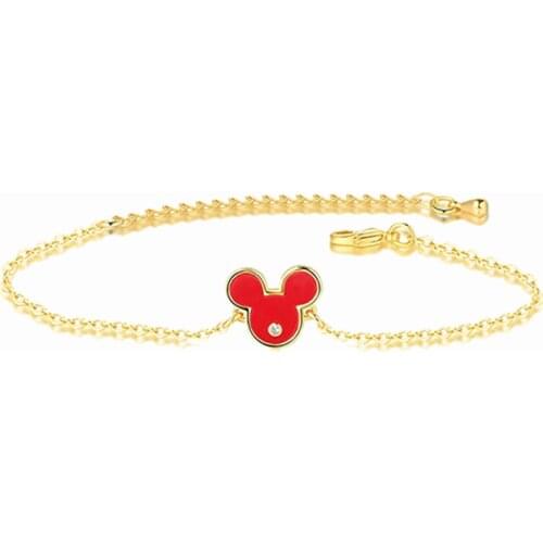 ERLUER 2020 New Adjustable Red Shell Wedding Mickey Woman Bracelets Statement Trendy Vintage Elegant Handmade Weave Jewelry Gift