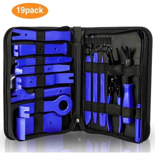 Drillpro 8/19 Pcs Car Panel Removal Tool Auto Radio Repair Kit Panel Trim Dash Automotive Interior PartsTrim Removal Tool Set