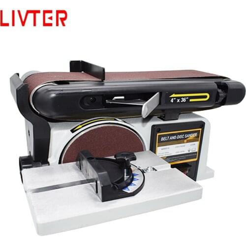 LIVTER multifunctional mini home use belt disc sander wood sanding machine free shipping