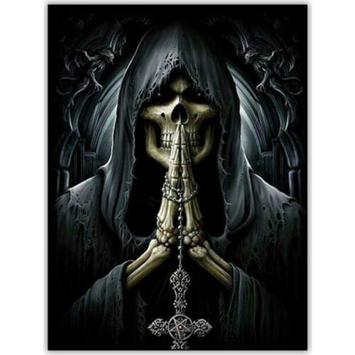 5d DIY Diamond Painting Set Death Grim Reaper Foto Full Drill Square Crystal Mosaic Daimond Painting Embroidery Art Accessories