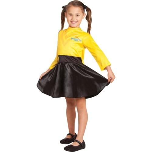 2019 NewDress up Emma costume Wiggles yellow and black Dress outfit princess costume Yellow Ballet Tutu