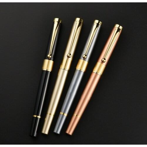 Top Grade Luxury Metal Roller Signature Pen Black Neutral Gel Pen Business Gift Pen Advertising Pen Best Birthday Gift