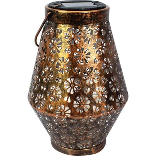 Solar Powered Garden Lamp Leaf Design Outdoor Lawn Yard Lantern LED Light Decor hanging lamp For Balcony Villa Creative Terrace