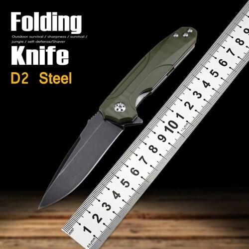 Folding Knife Outdoor Survival Knife Lifesaving Portable Fruit Knife Self-Defense Knife Camping Knife Fixed Knife Tool Knife EDC