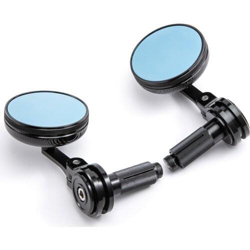 New 7/8 22mm Universal 1 pair Motorcycle rear view mirror CNC Motorcycle Bar End Rearview Side Mirrors Motorcycle Accessories