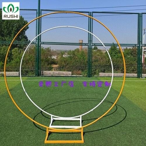 Iron Circle Wedding Birthday Arch Decoration Background Wrought Props Outdoor Lawn Round Backdrop Wedding Frame Wedding decor