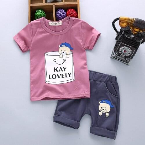 ZWF991 Baby boy clothing set good quality summer kids clothes sets Girls t-shirt+pants suit toddler sport suits 2-10 years