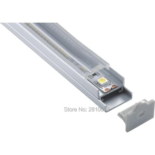 10 X 1M Sets/Lot 45 degree corner led profile domed type led aluminum profile for recessed wall or ceiling lighting