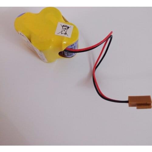 2 packs New Date Original NEW BR-2/3AGCT4A 6V battery PLC BR-2/3AGCT4A lithium-ion batteries with Brown plug free shipping