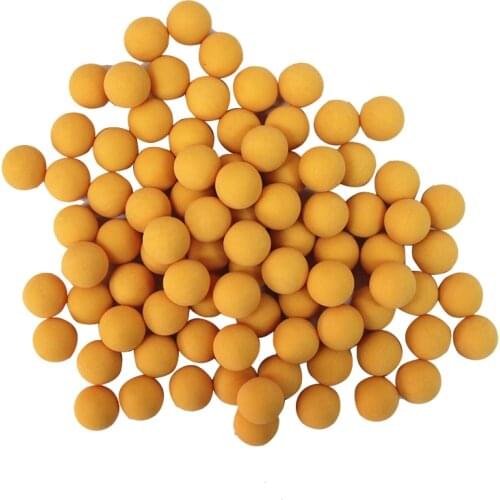 200 pcs/bag 0.43" Yellow Yellow,Orange,Blue and Green Paintball Reuseable Rubber Ball for Paintball Training