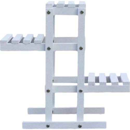 3 Tiers Garden Display Rack Flower Pot Holder Balcony Wooden Plant Stand Detachable Indoor Outdoor Removable Modern Durable