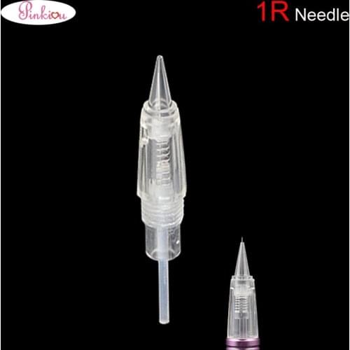 30pcs Disposable 1R Microblading Needles For Tattoo Machine Pen Tattooing For Eyebrows Permanent MakeUp Ink Cartridges