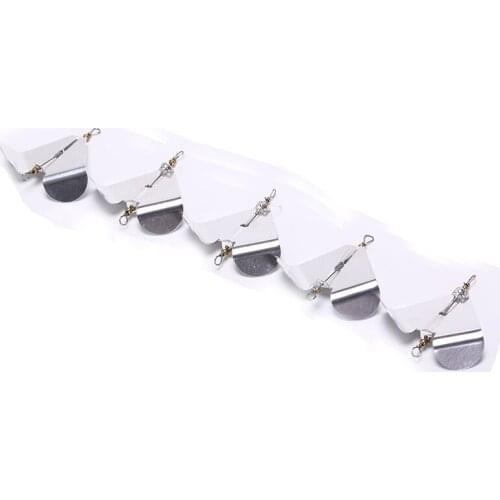 5 Pcs Rotating blade fiy fishing hard metal Spinner bait Spoon fishing wobblers Tackle Fishing Sequins Lures 4cm