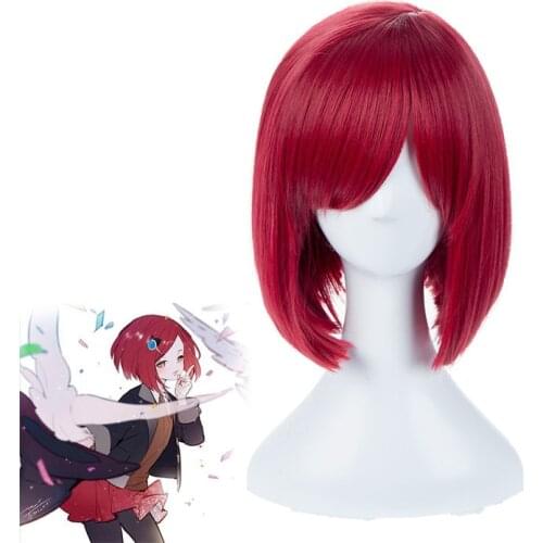 Danganronpa V3 Doden Harmonie Yumeno Himiko Rode Korte Pruik Cosplay Kostuum Dangan Ronpa Hittebestendige Haar Vrouwen Pruiken