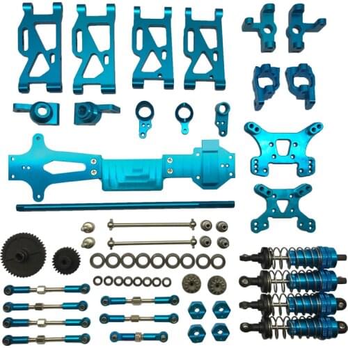 WLtoys 1/14 144001 metal upgrade kit, new 20-piece set, front and rear swing arms, steering cup, seat C, gear kit