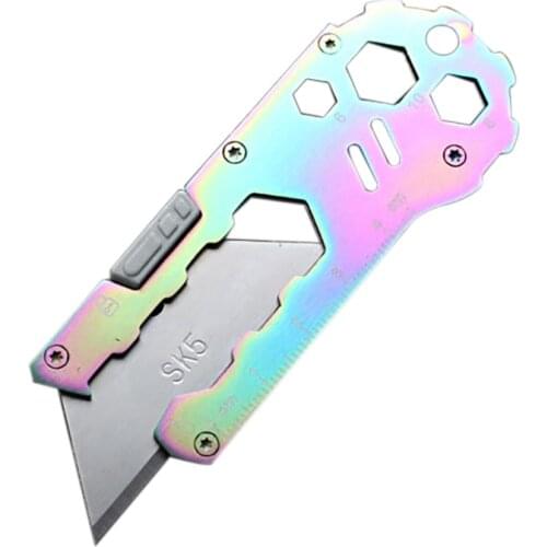 EDC Wrench Multifunctional Bottle Opener Multipurpose Utility Blade Pocket EDC Knife Opener Paper Knife Cutter