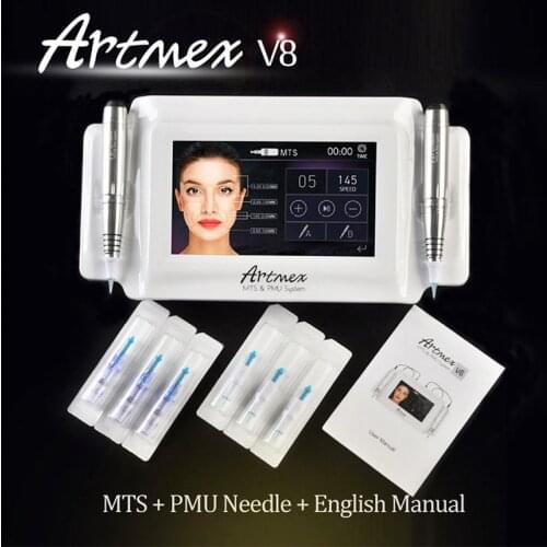 Artmex V8 Electric Tattoo Gun PMU Permanent Makeup Machine Rotary Pen for Lips Eyebrow Eye Line