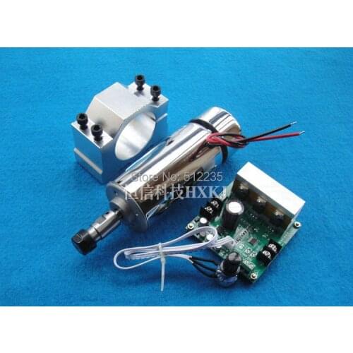 ER11 48V 400W Brush high-speed air-cooled spindle motor + 48V MACH3 governor + high-quality aluminum alloy holder