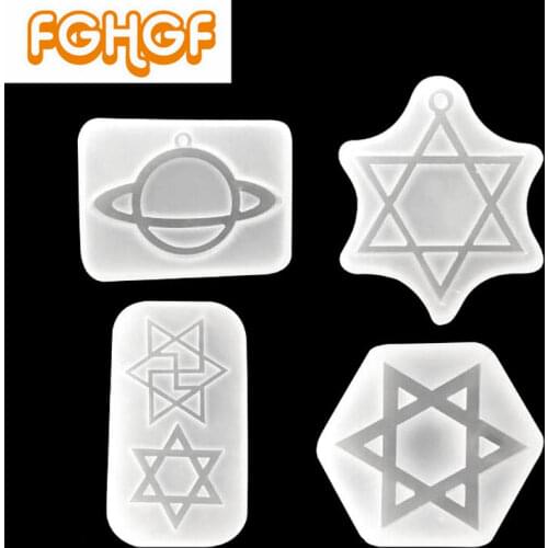Cool Asterism Jewelry Setting Molds Liquid Resin DIY Craft Star Pendant Silicone Mould Decoration Accessories Handmade Tool