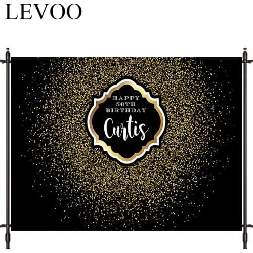 LEVOO Photography Studio Golden Shiny Birthday Dots Party Newborn Photography Backdrop Camera Fotografica