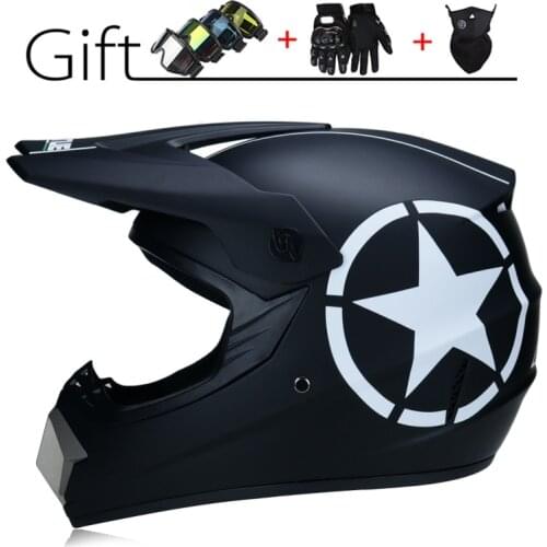 Men Motocross Helmet Motorcycle Cool Full Face Racing Helmet Downhill Moto Cross Bike Dirt Helmets ATV Motor Casque Helm Casco