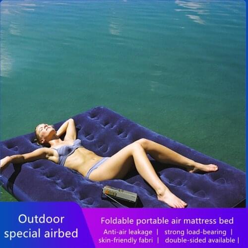 Outdoor sleeping pad camping inflatable bed folding air mattress bed ultra-light air mattress bed water air mattress bed