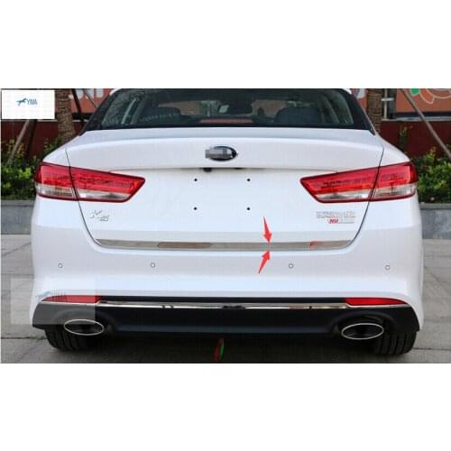 Yimaautotrims Stainless Steel Rear Tailgate Trunk Door Strips Lid Cover Trim 1 Pcs For KIA Optima K5 2016 - 2018 Accessories