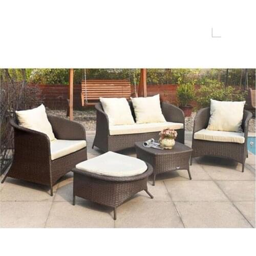 New arrival all weather discounted patio outdoor rattan sofa furniture