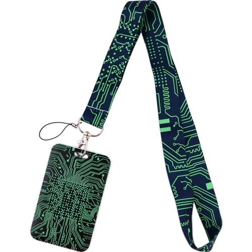 PF514 Dongmanli IT Chip Key lanyard Car Keychain Personalise Office ID Card Pass Gym Mobile Phone Key Ring Badge Holder Jewelry