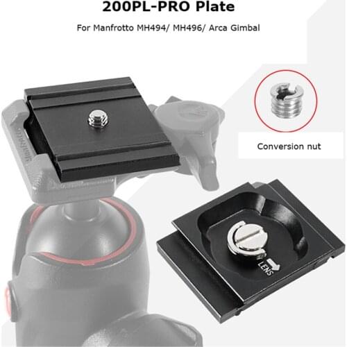 200PL-PRO Plate Board for Manfrotto MH494/ MH496/ Arca Gimbal